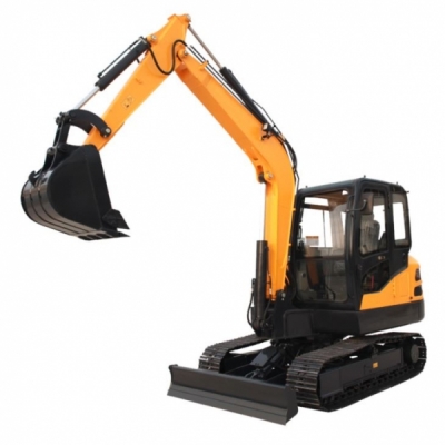 Construction Backhoe Loader with Integral Frame Chassis