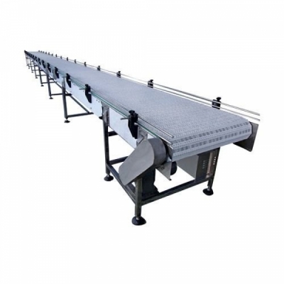 Packing L Shape SS Slat Chain Conveyor