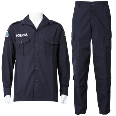 Navy Blue Military Policia Uniform Police Suit